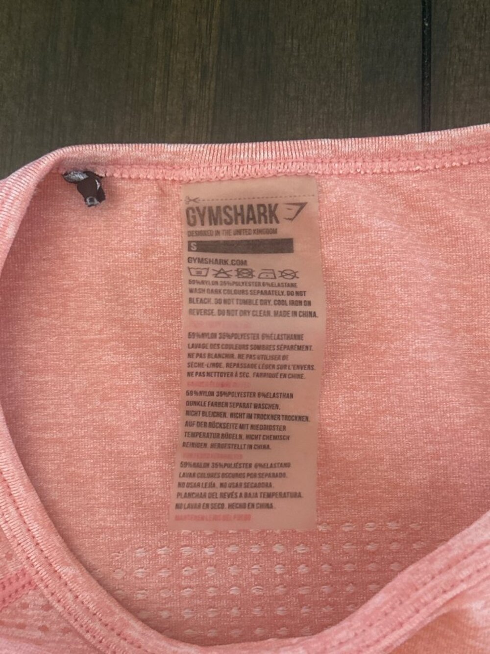 Gymshark Womens Seamless Long Sleeve Workout Top Pink Thumbholes Size S - Picture 3 of 11